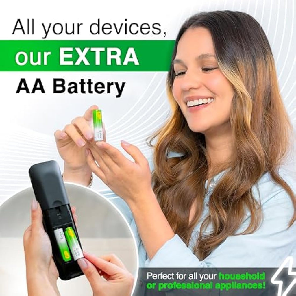 GP Batteries AA Extra Alkaline 1.5V Batteries - 80 Pack Bulk Storage Box