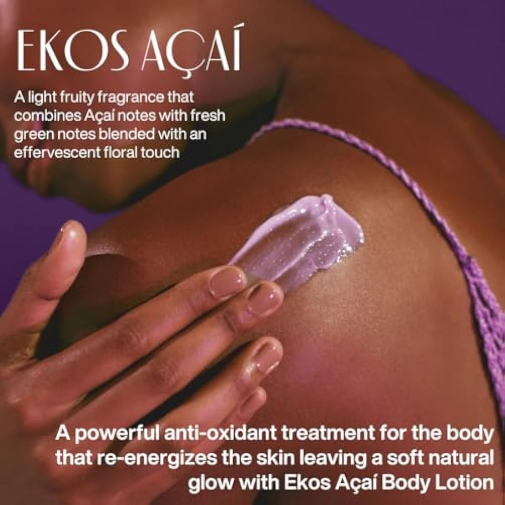Natura Ekos Açaí Revitalizing Body Lotion – Vegan Skin Care – 13.5 fl oz