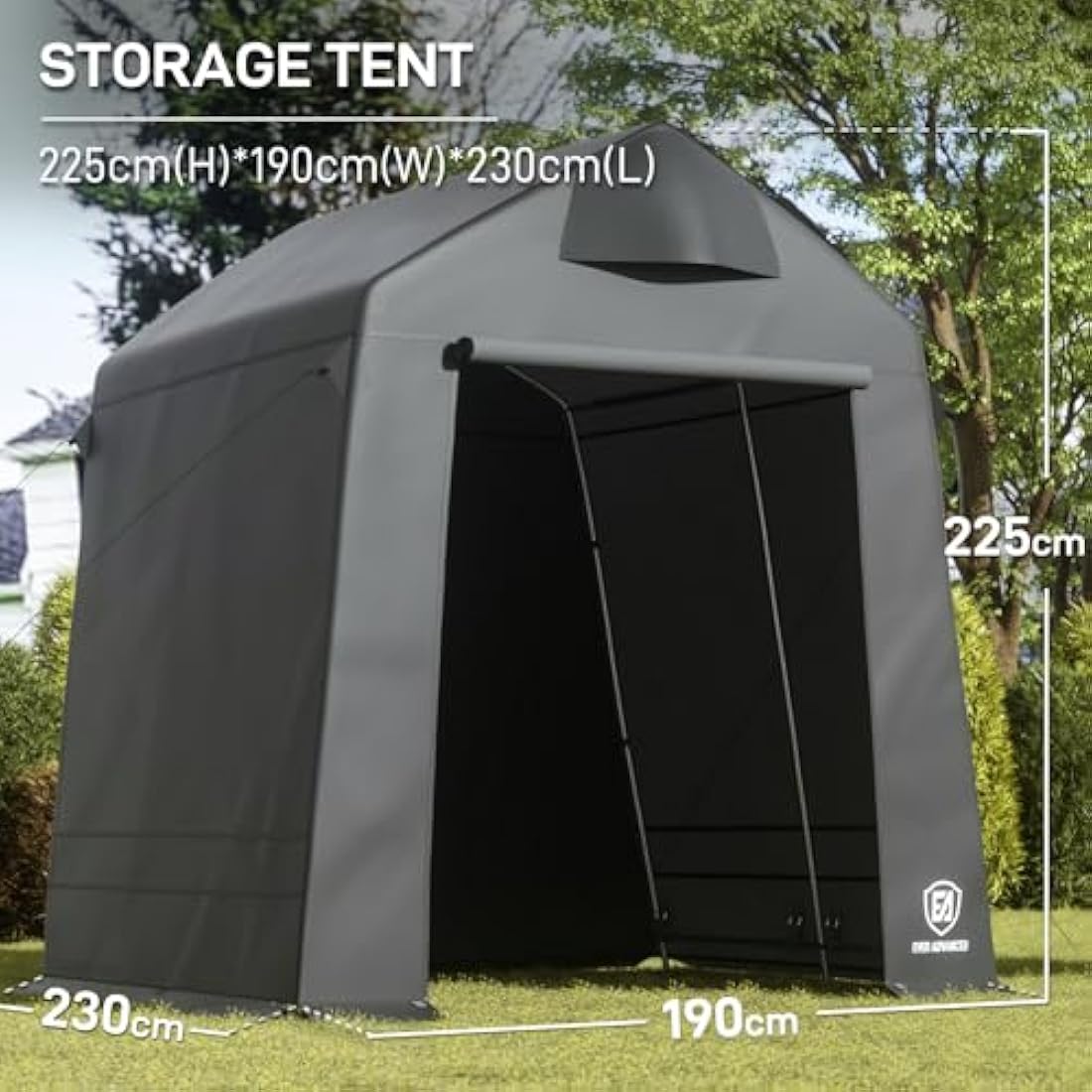 EVER ADVANCED Heavy Duty Outdoor Storage Shed | 3000mm Water Resistant