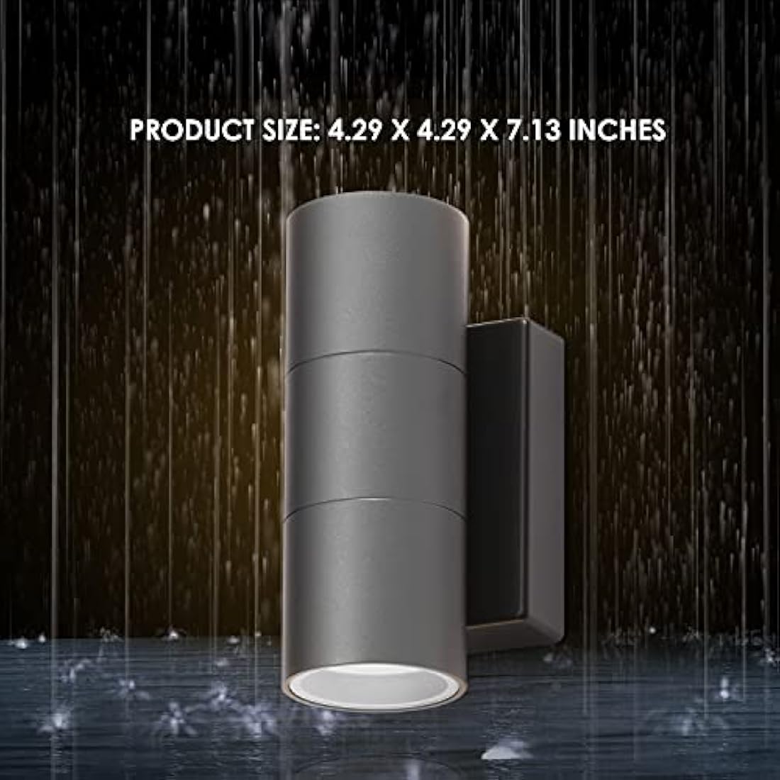 CELAVY Outdoor Wall Lights – IP65 Waterproof Modern Up Down Sconce, Grey