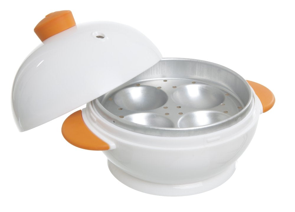 Joie Microwave Egg Boiler – 4-Egg Cooker for Hard & Soft Boiled Eggs