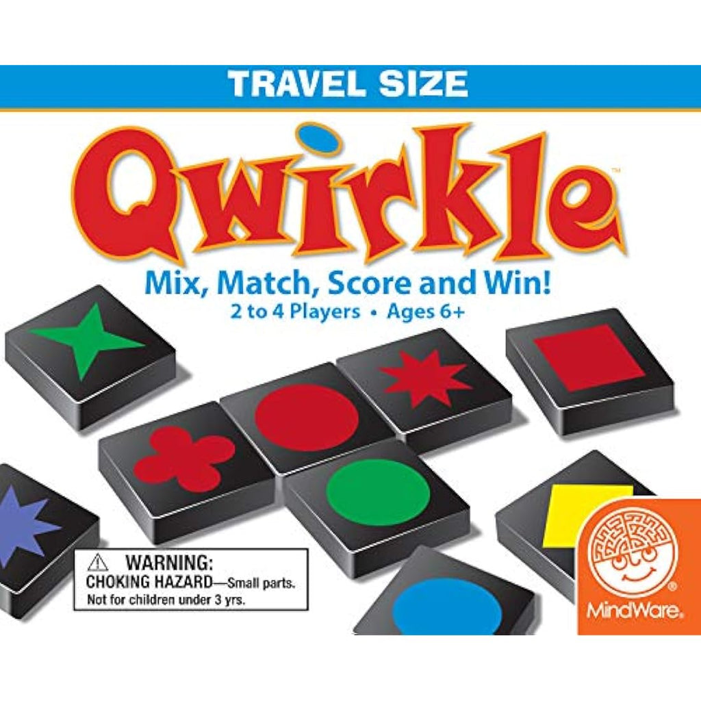 Mindware Qwirkle Travel Board Game – Abstract Strategy Game for Ages 6+