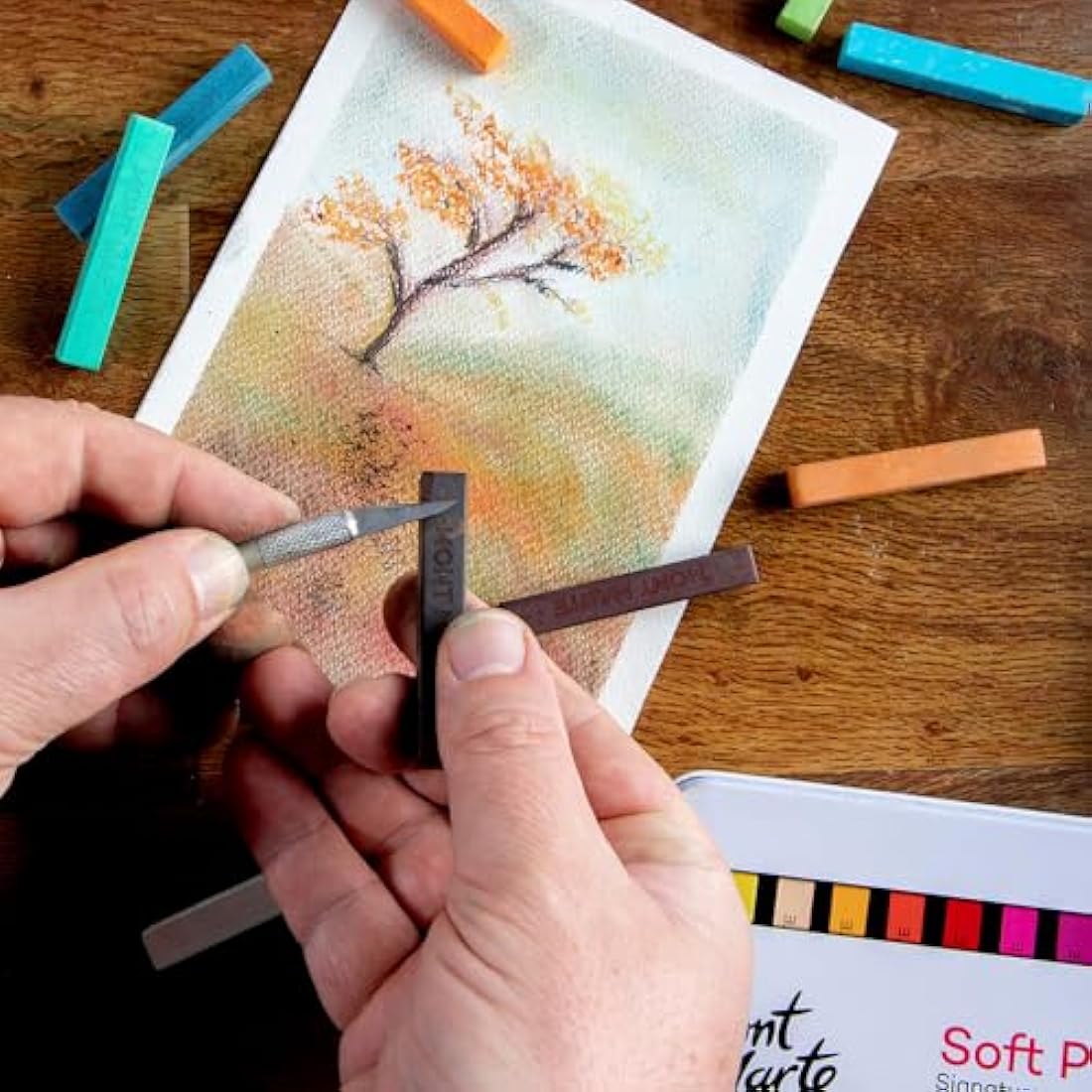 Mont Marte Soft Pastels – 72pc Assorted Vibrant Artist Drawing Set