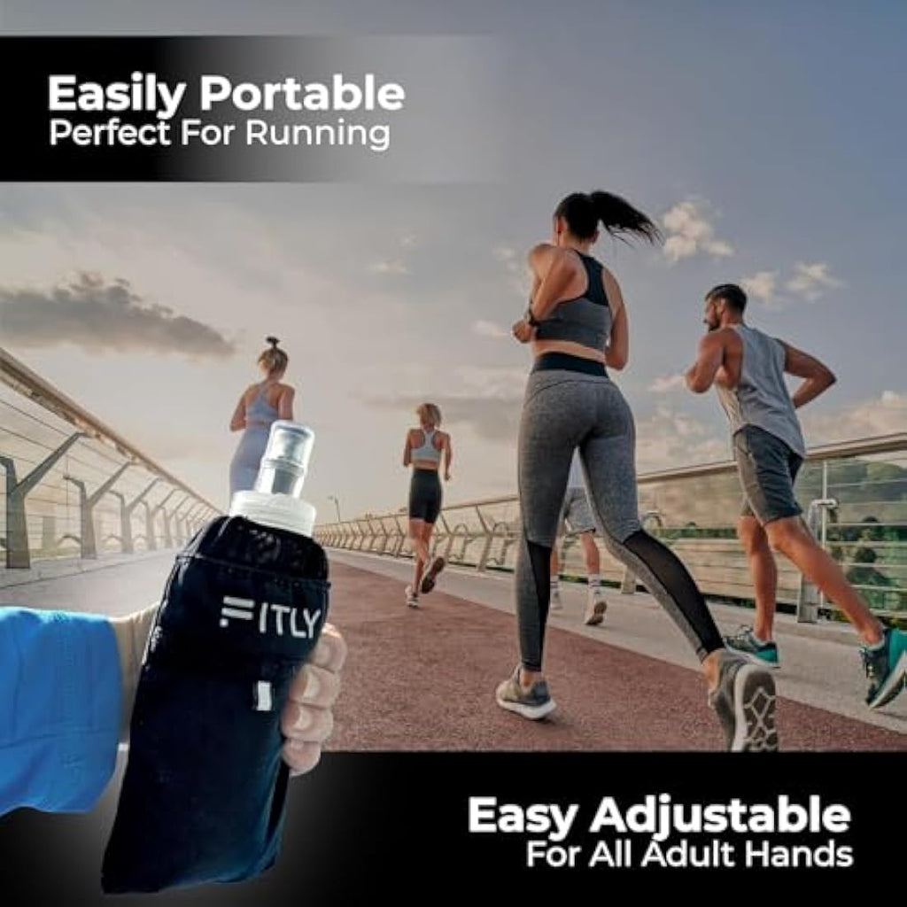 FITLY Soft Water Bottle | Collapsible Running Flask | BPA-Free & Leakproof