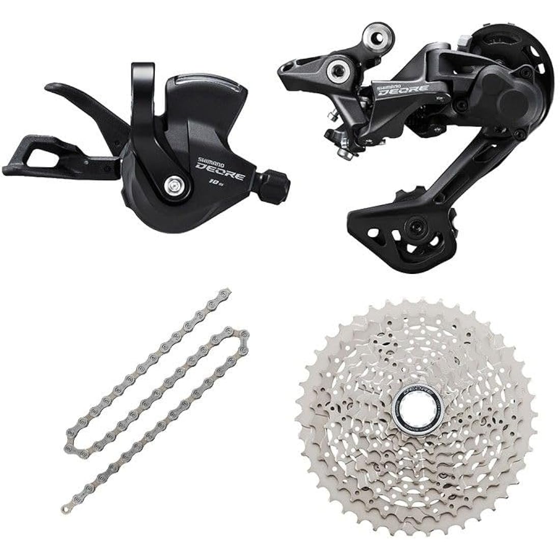 JGbike 10 Speed MTB Groupset for Shimano Deore M4100 | 11-46T Cassette