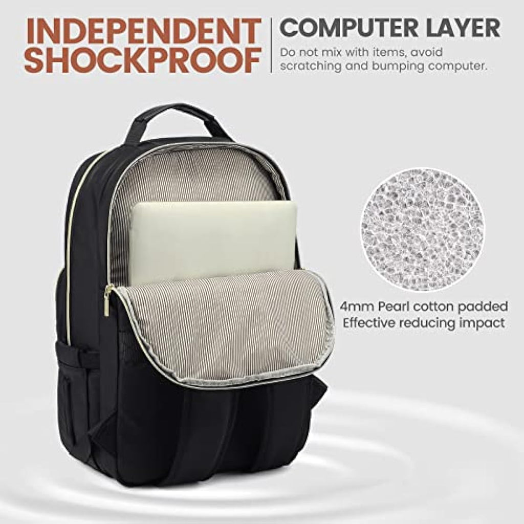 LOVEVOOK Laptop Backpack for Women | 15.6 Inch Waterproof Travel Bag