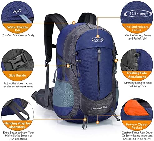 G4Free 35L Waterproof Hiking Backpack | Outdoor Trekking Daypack