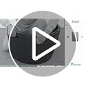 YITAHOME 127L Garden Storage Box | Waterproof Resin Outdoor Deck Box