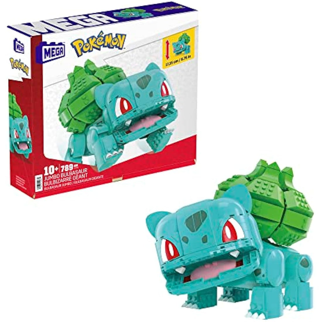 MEGA Pokémon Jumbo Bulbasaur Building Set – 355 Piece Poseable Figure