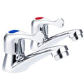 VONATES Pair of Basin Taps – Chrome Hot and Cold Bathroom Faucet Set