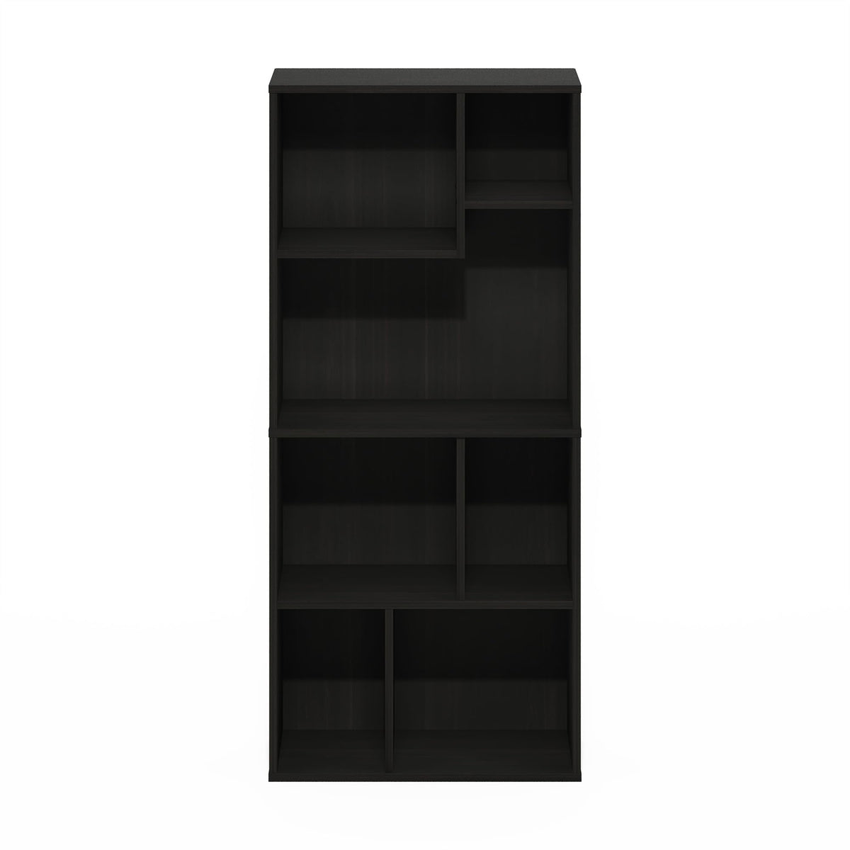 Furinno DALY Book Shelf, 7-Cube Bookshelf, Cube Storage Organizer Bookcase with Irregular Compartments, 9.4 x 18.9 x 42.1, for Living Room, Bedroom - image 5