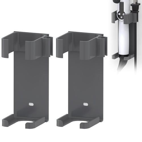 Jolof Store 2-Pack Extra Large Curling Iron Holder | Wall Mount Grey