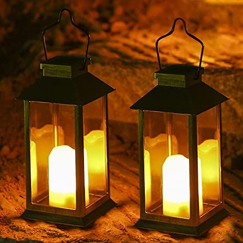 Solar Garden Lanterns – 2 Pack Waterproof Hanging Lights