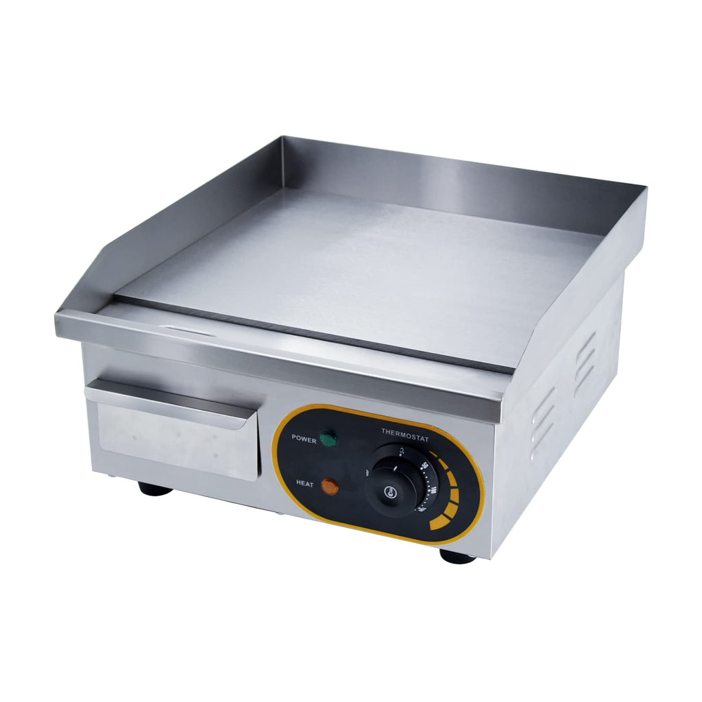 Jolof Store Commercial Electric Griddle – 1500W Stainless Steel Flat Top