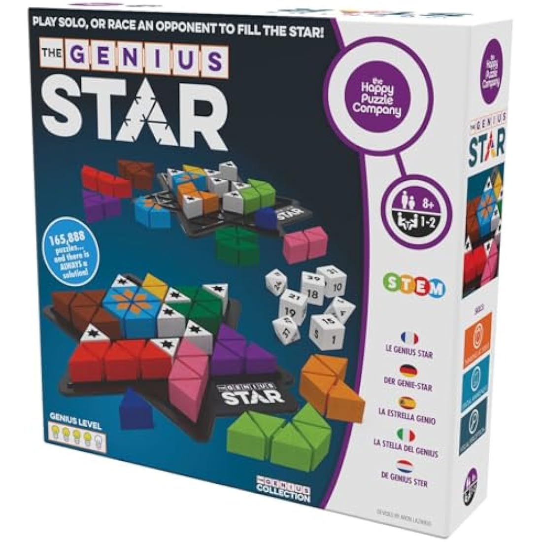 The Happy Puzzle Company Genius Star - STEM Logic Game for Kids & Adults