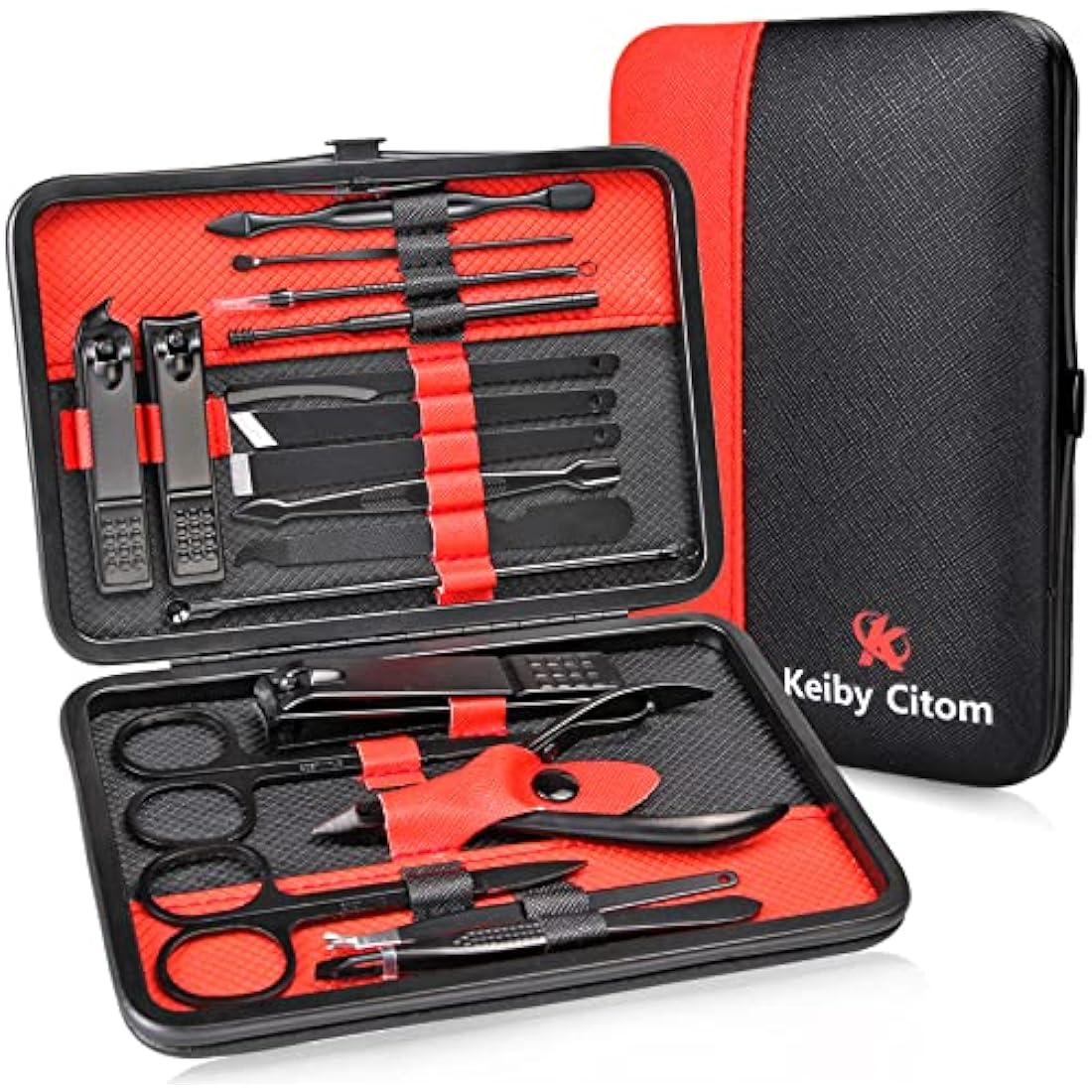 Keiby Citom 18-Piece Manicure Set | Stainless Steel Nail Care Kit