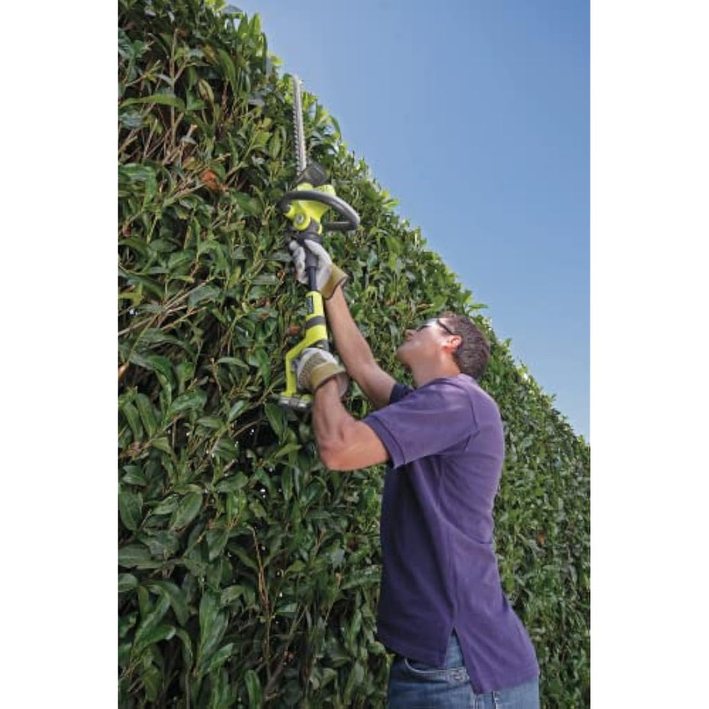 Ryobi 18V ONE+ Extended Reach Hedge Trimmer | 4-Position Articulating Head