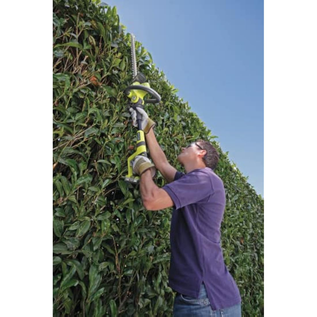Ryobi 18V ONE+ Extended Reach Hedge Trimmer | 4-Position Articulating Head