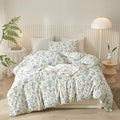 King Floral Duvet Cover Set | 100% Cotton 3-Piece Bedding