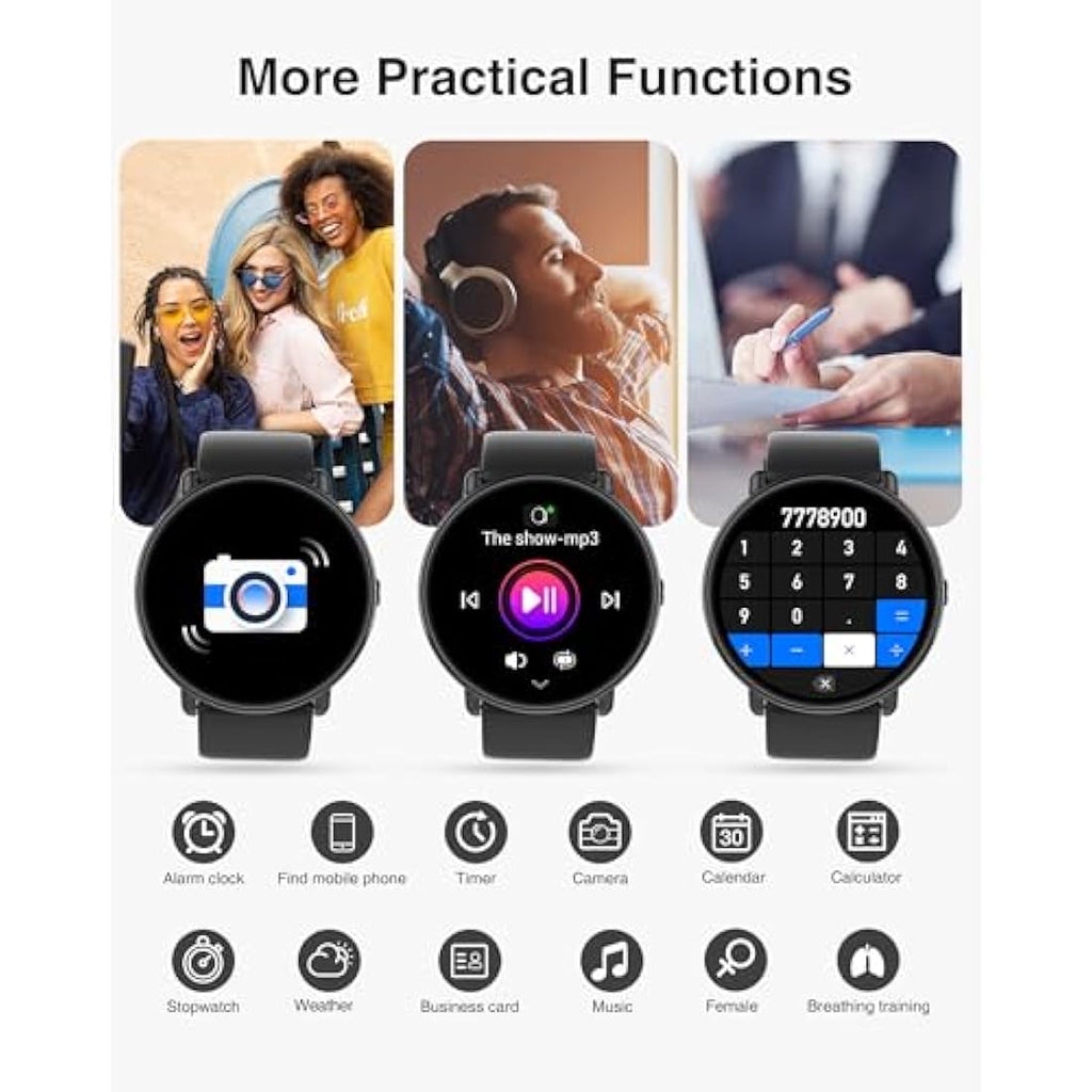 Gerpeng Smart Watch for Men – 1.43” AMOLED Display with Bluetooth Call