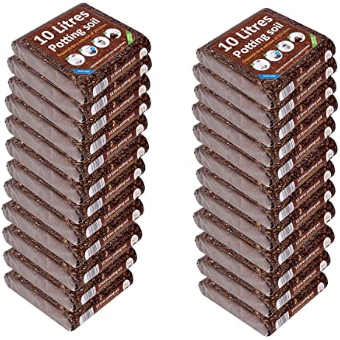 GreenBrokers Organic Potting Compost | Peat-Free Nutrient-Enriched 24 Pack