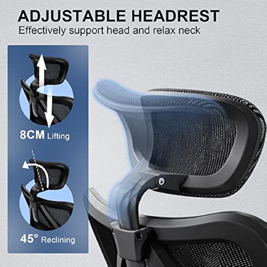SIHOO Ergonomic Mesh Office Chair - Adjustable Lumbar & 3D Armrests