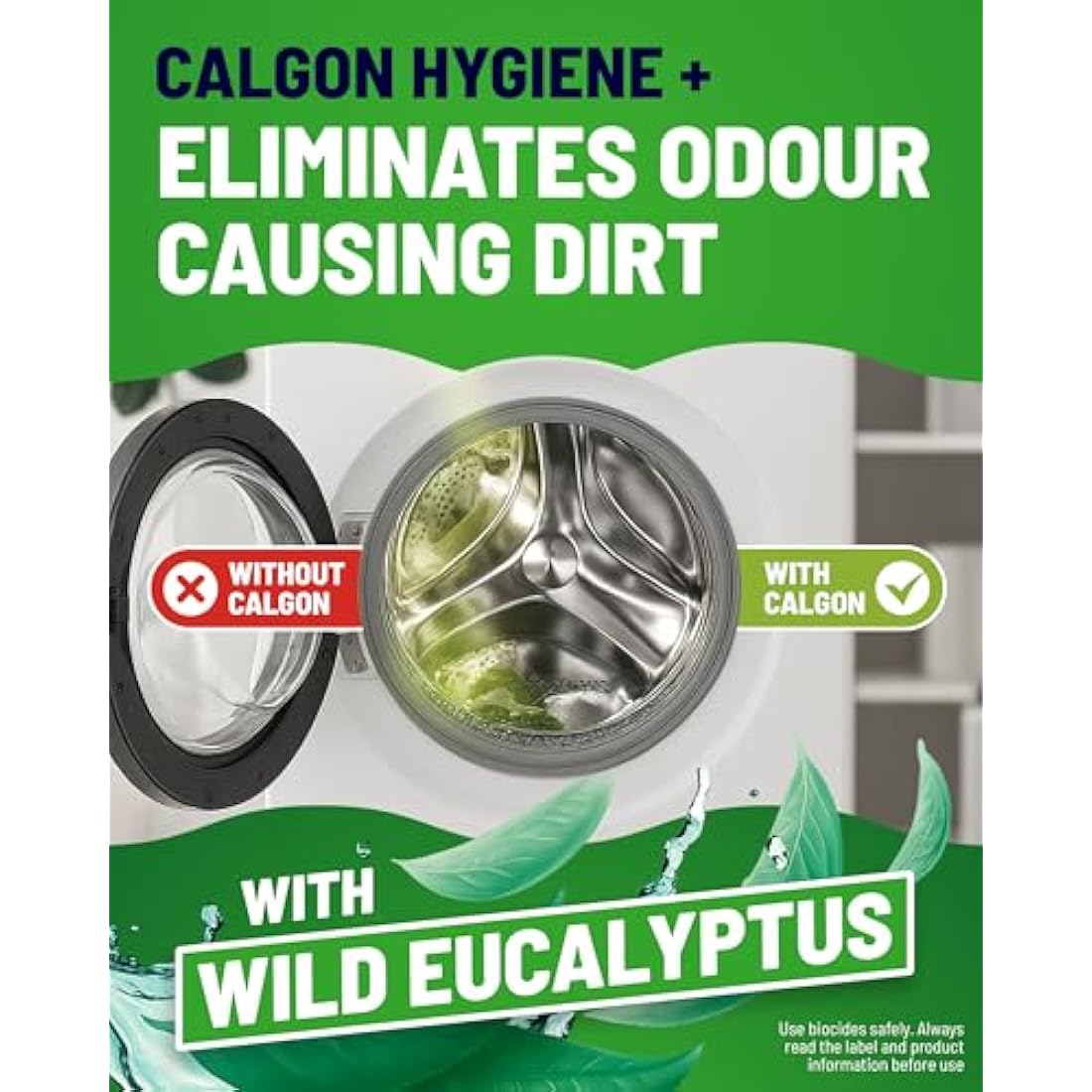 Calgon Hygiene Plus Washing Machine Cleaner & Limescale Remover, 65 Tabs