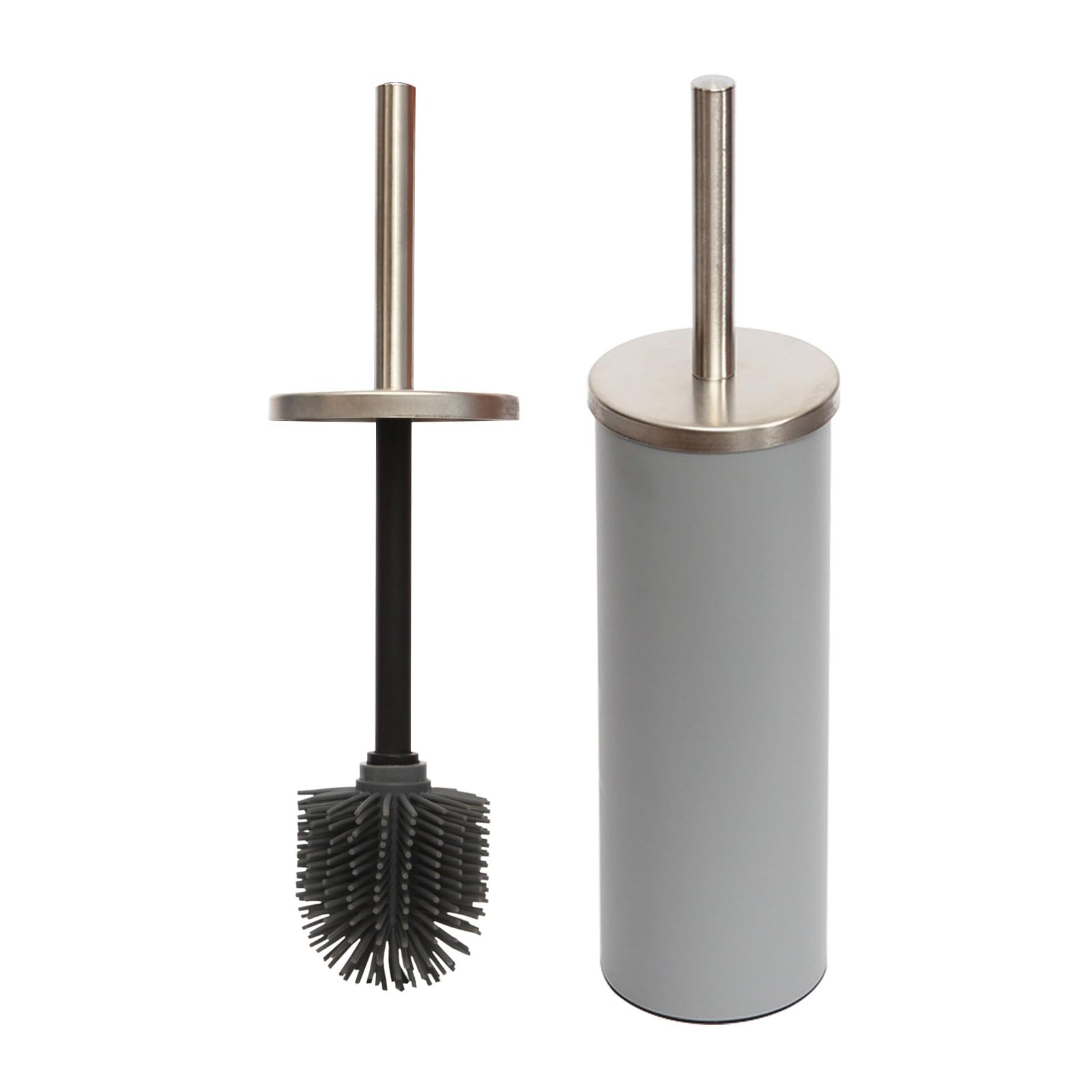 Yucong Silicone Toilet Brush and Holder – Stainless Steel & Anti-Slip Base