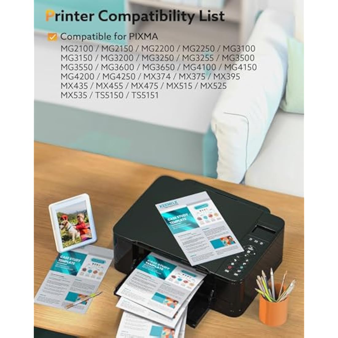 KEENKLE Remanufactured PG-540XL CL-541XL Ink for Canon Pixma – 2 Pack