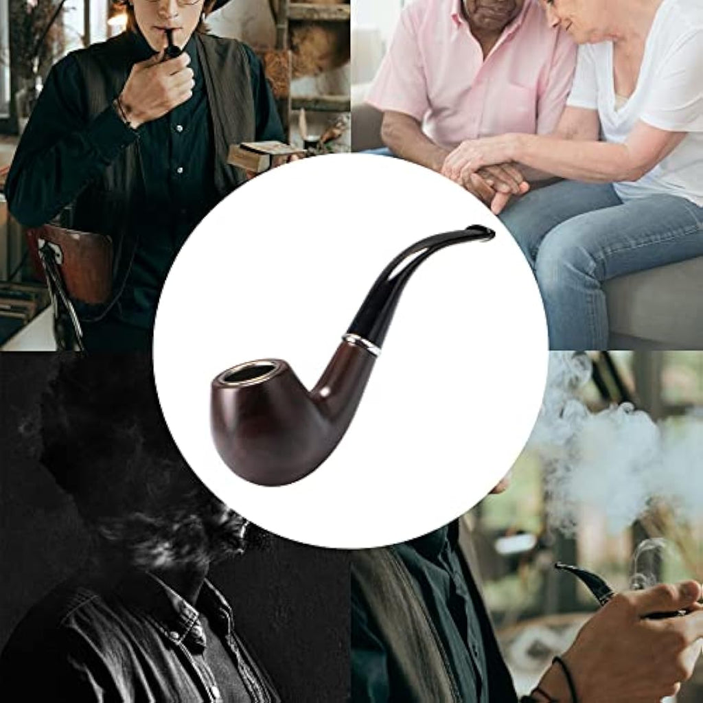 Handmade Pear Wood Tobacco Pipe – 9mm Filter Smoking Set