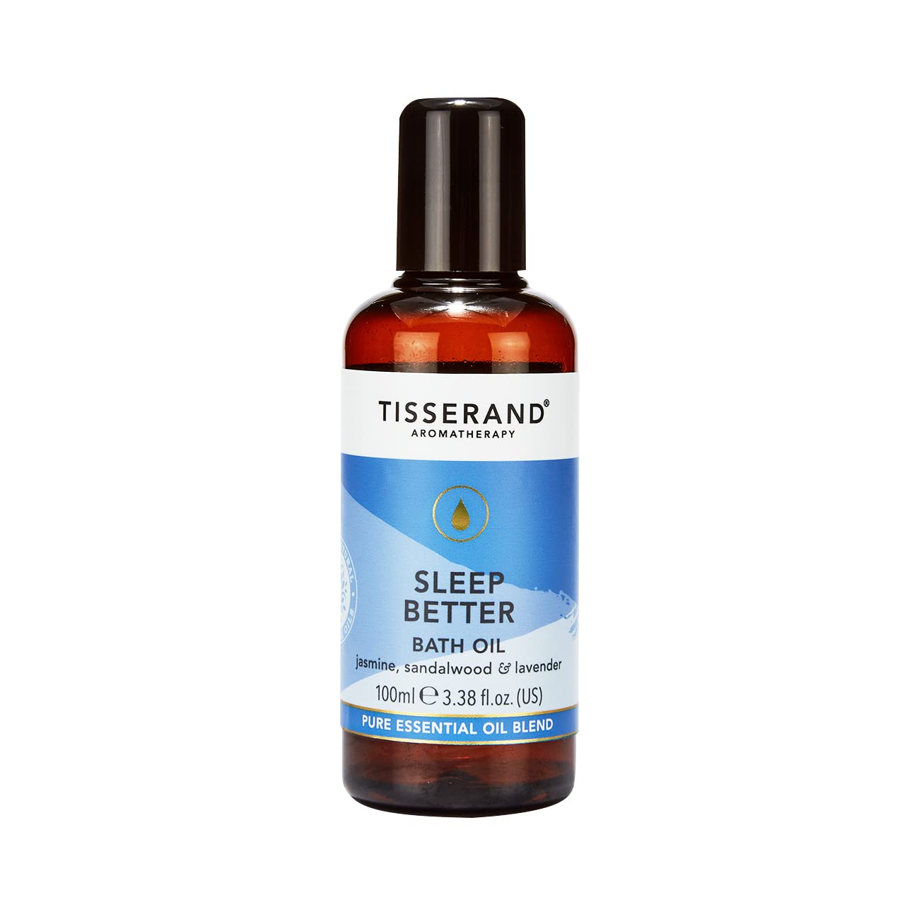 Tisserand Sleep Better Bath Oil – Lavender & Sandalwood Essential Oils 100ml
