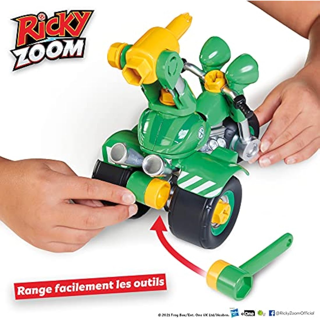 Ricky Zoom DJ Rumbler Take-Apart Motorbike Toy – 7-Inch Construction Set