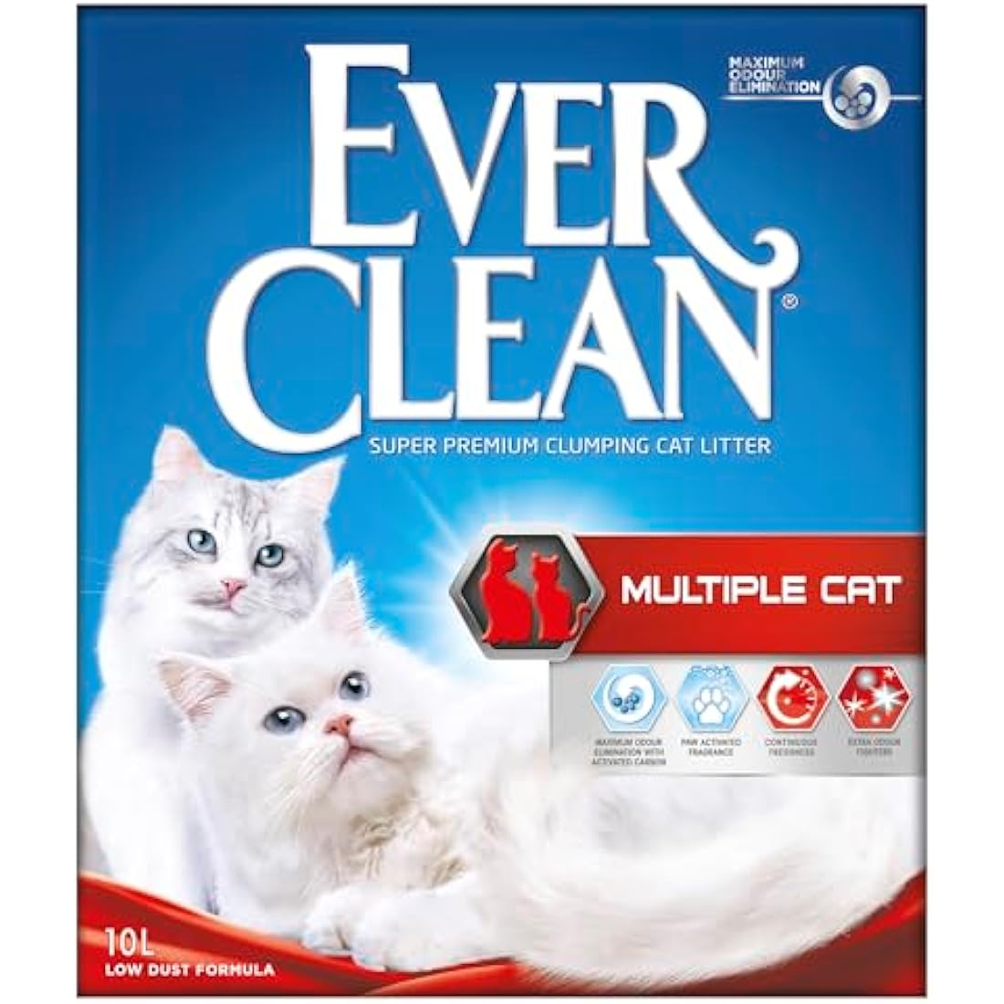 Ever Clean Clumping Cat Litter – Scented Multicat Formula, 10L