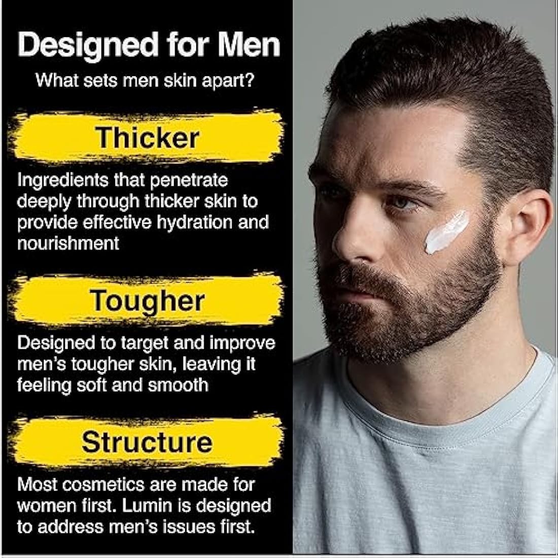 Lumin No Baggage Trio Men's Skincare Kit - Charcoal Cleanser & Moisturizer
