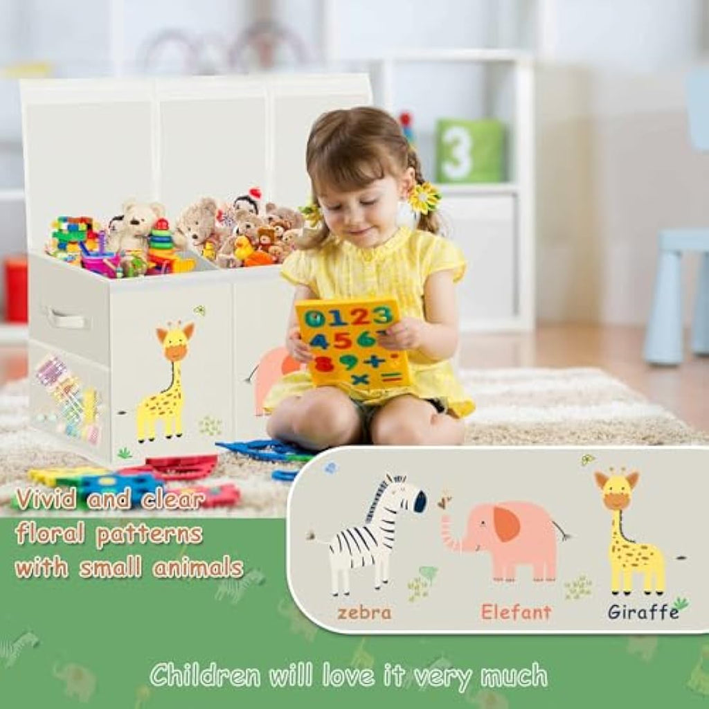 Extra Large Toy Box – 130L Collapsible Toy Chest Organizer