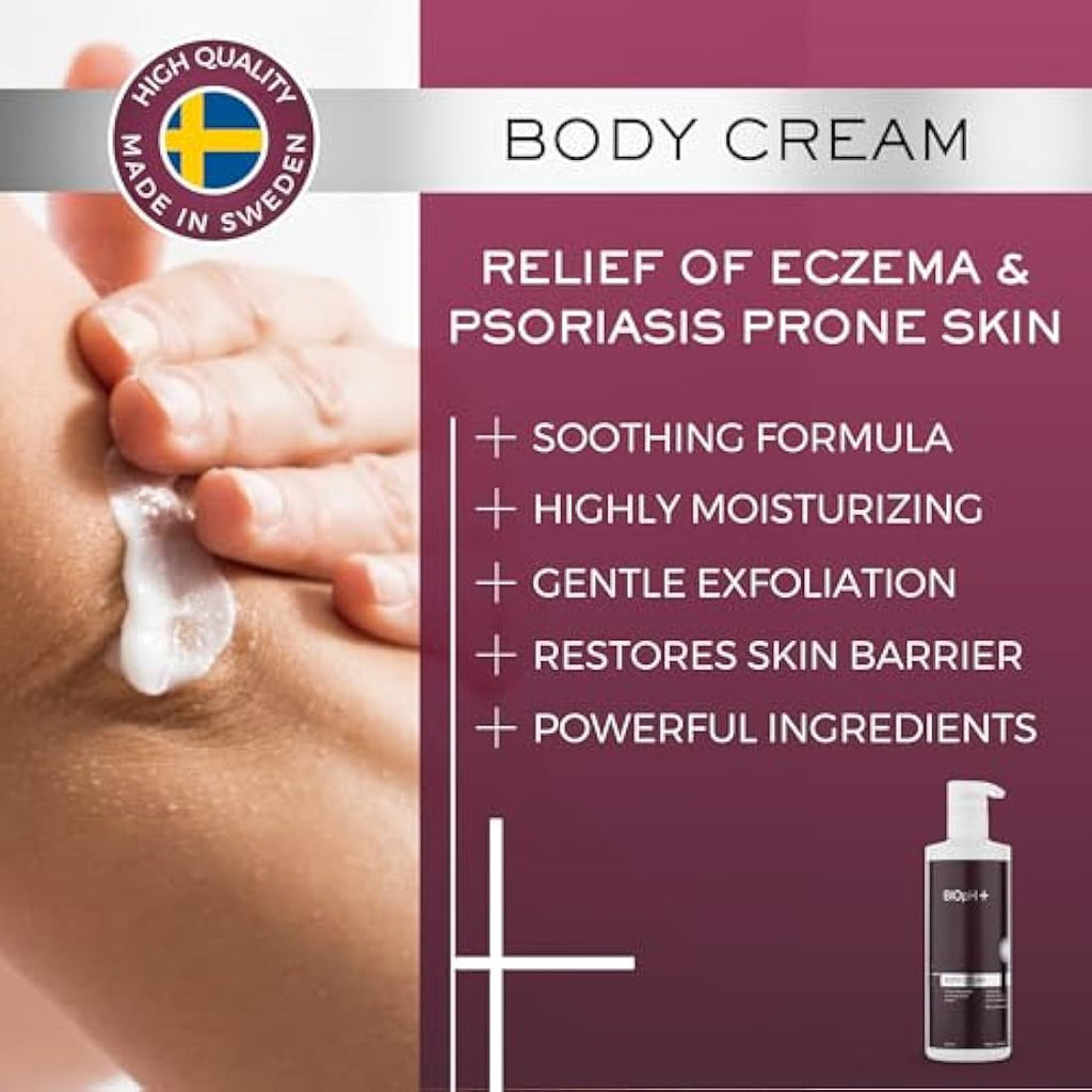BIOpH+ Intensive Moisturising Body Cream for Eczema & Psoriasis - 500ml
