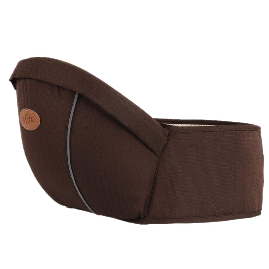 Ergonomic Hipseat Baby Carrier – Lightweight Waist Stool, Coffee