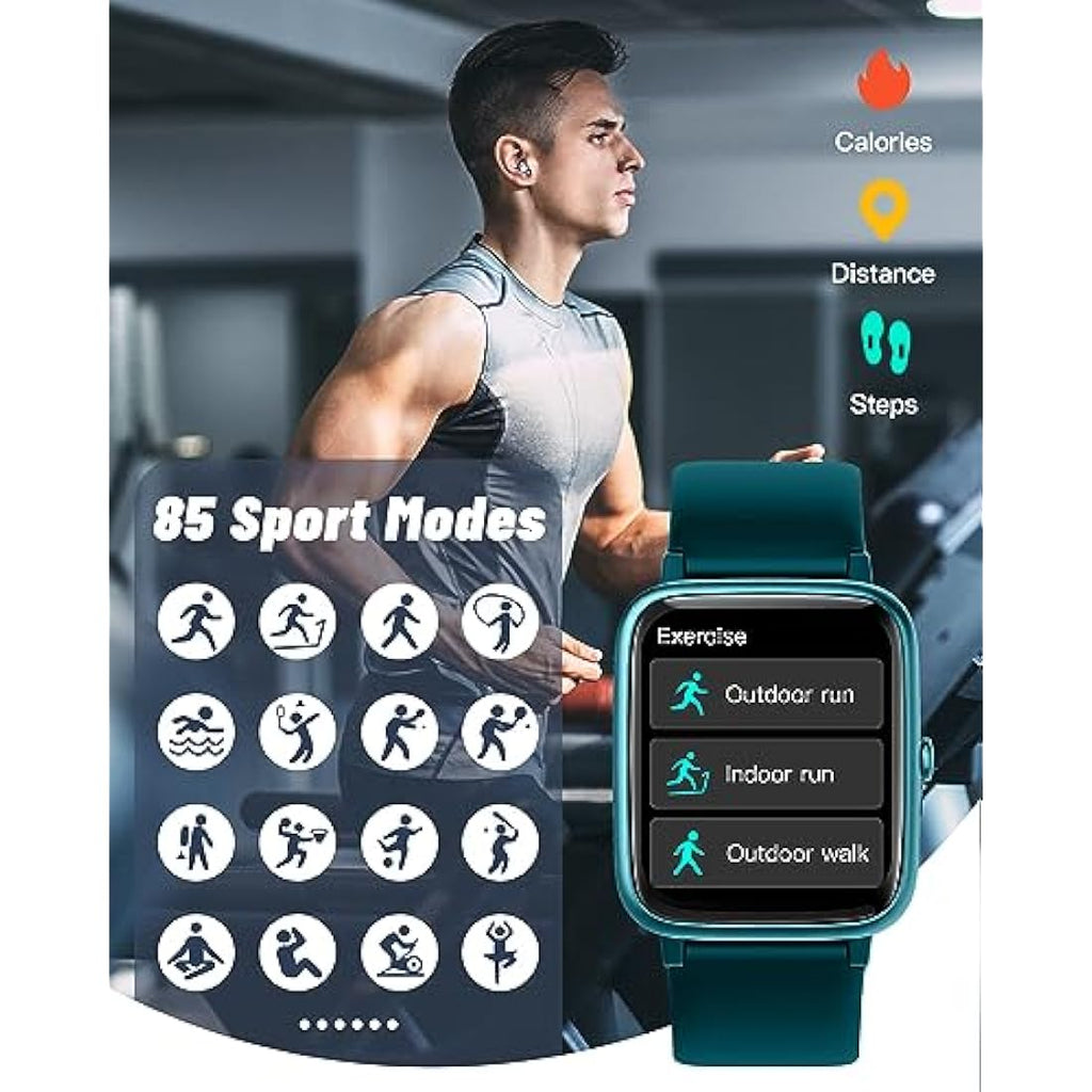 GRV Smart Watch with Bluetooth Calling | IP68 Fitness Tracker for Men Women