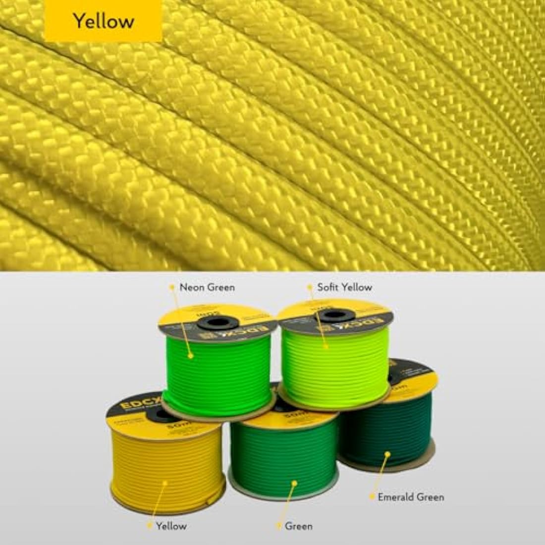 EDCX 550 Paracord – 4mm 7-Strand Nylon Rope for Camping and DIY