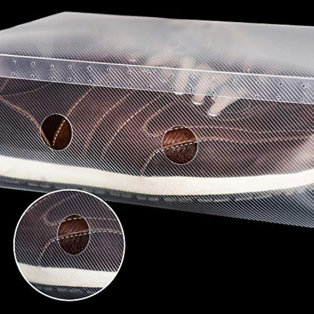 Kurtzy Clear Plastic Shoe Storage Boxes - 40 Pack Stackable Organizers
