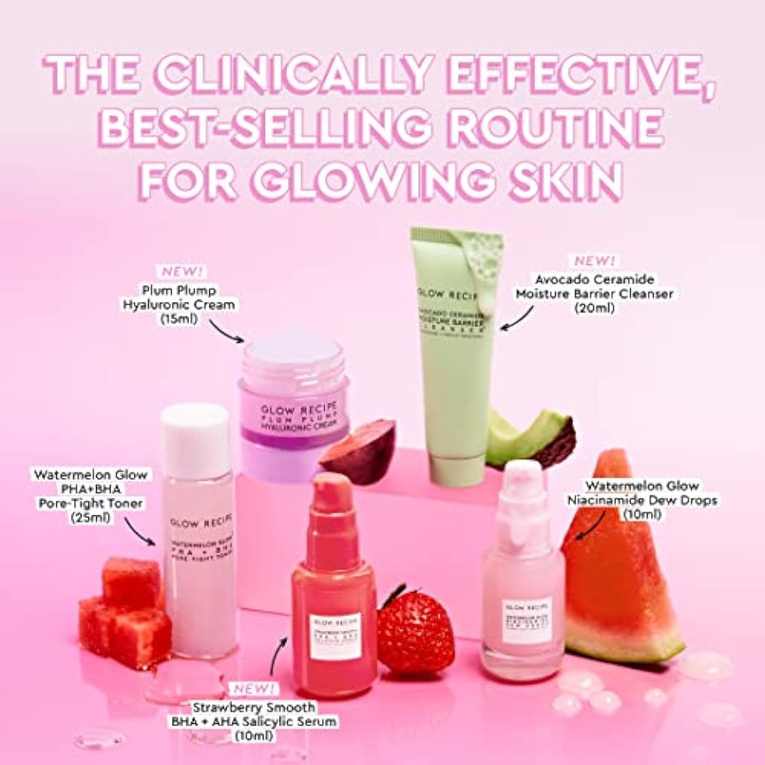 Glow Recipe Fruit Babies Skincare Kit – 5-Piece Mini Travel Beauty Set