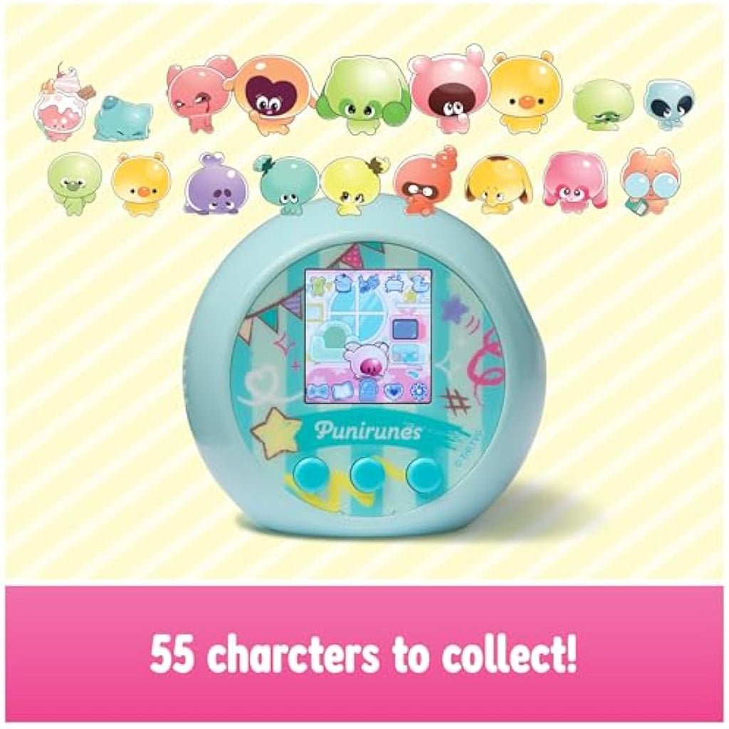 Punirunes Interactive Digital Pet Toy – 55 Squishy Characters & Color Display