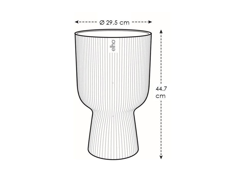 Elho Vibes Fold Coupe 30 Indoor Plant Pot - Recycled Plastic - Pink