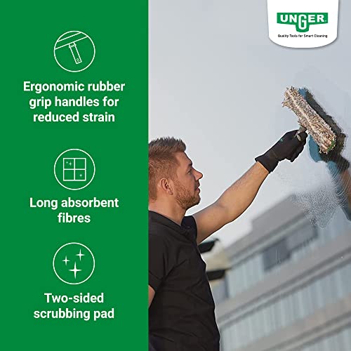 Unger ErgoTec Ninja 45cm Window Washer – Microfibre & Swivel Handle