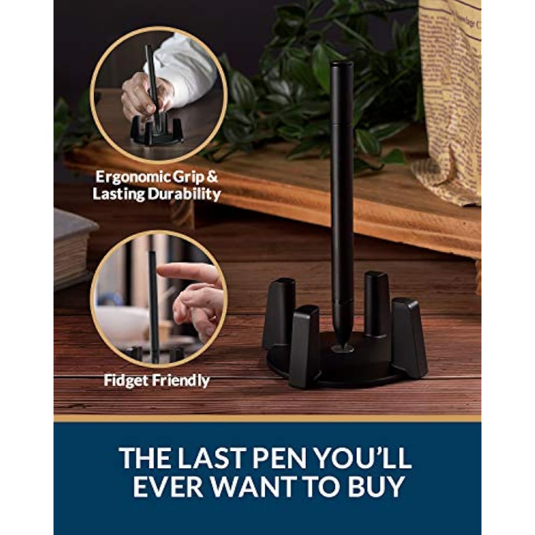 Novium Hoverpen – Luxury Magnetic Standing Executive Ballpoint Pen