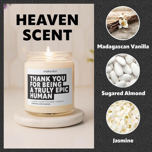 Jolof Store Luxury Soy Wax Candle – Vanilla & Jasmine Scented Gift