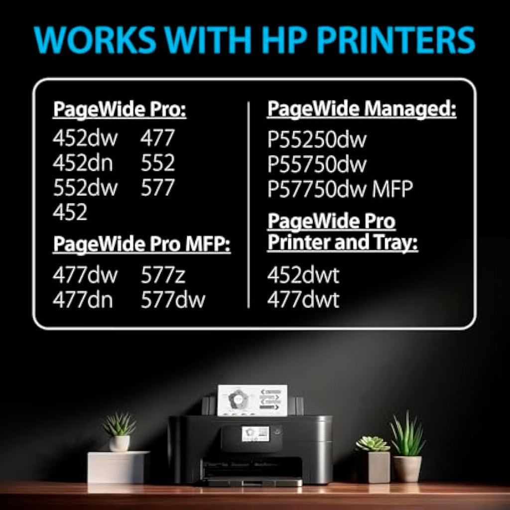 Smart Ink 973X High-Yield Black Ink Cartridges for HP PageWide Pro – 2 Pack