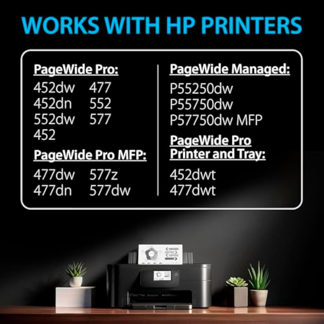 Smart Ink 973X High-Yield Black Ink Cartridges for HP PageWide Pro – 2 Pack