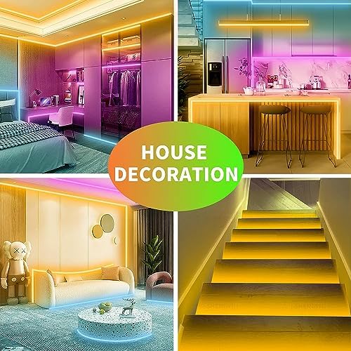 KSIPZE 30m RGB LED Strip Lights | Music Sync & App Control Decor