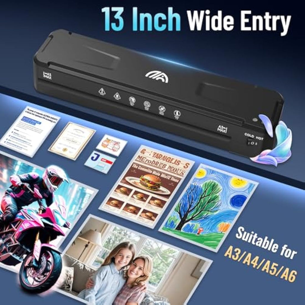 A3 Laminator Machine | 13" Thermal & Cold with 30 Sheets